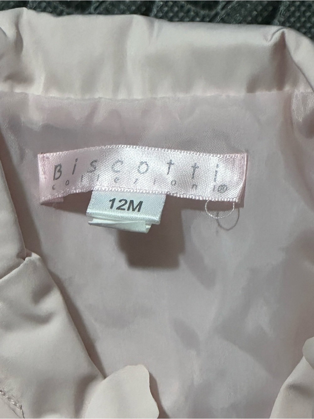 Girls' Light Pink Ruffle Biscotti Jacket - Picture 2 of 3